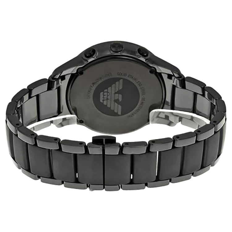 Emporio Armani AR1452 Ceramica Chronograph Black Dial Black Ceramic Men's  Watch - 32° Watches