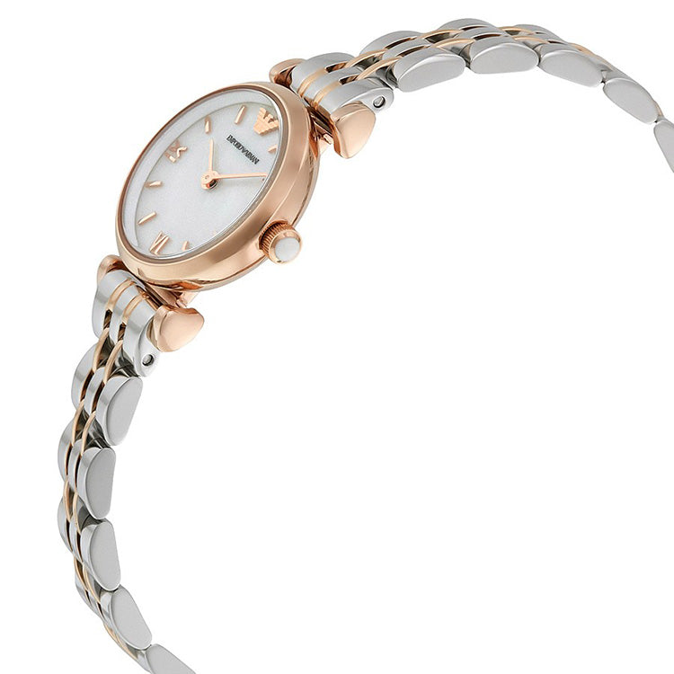 Emporio Armani AR1764 Classic White Mother Of Pearl Dial Ladies Watch - 32°  Watches