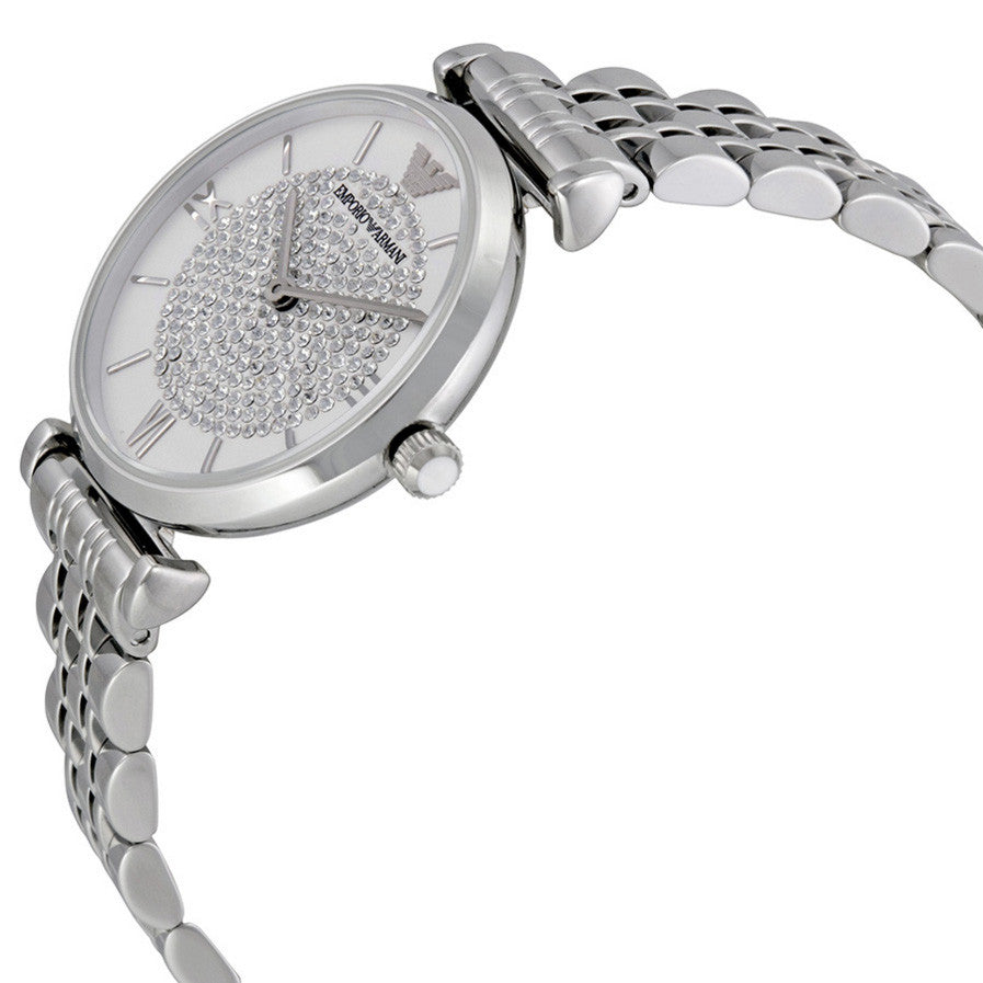 emporio armani crystal ladies watch