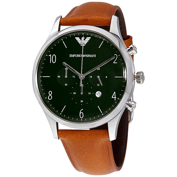 Emporio Armani AR1941 Dress Green Dial Men's Chronograph Watch - 32° Watches