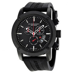 burberry mens watch black