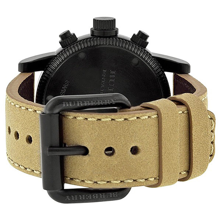 leather burberry mens watches