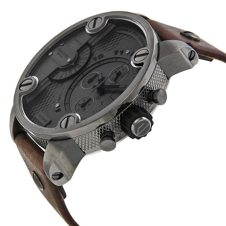 Diesel DZ7258 Only The Brave Chronograph Dual Time Zone Dial Brown