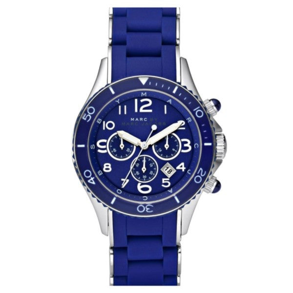 Marc by Marc Jacobs MBM2548 Rock Blue-Tone Stainless Steel Blue Dial ...