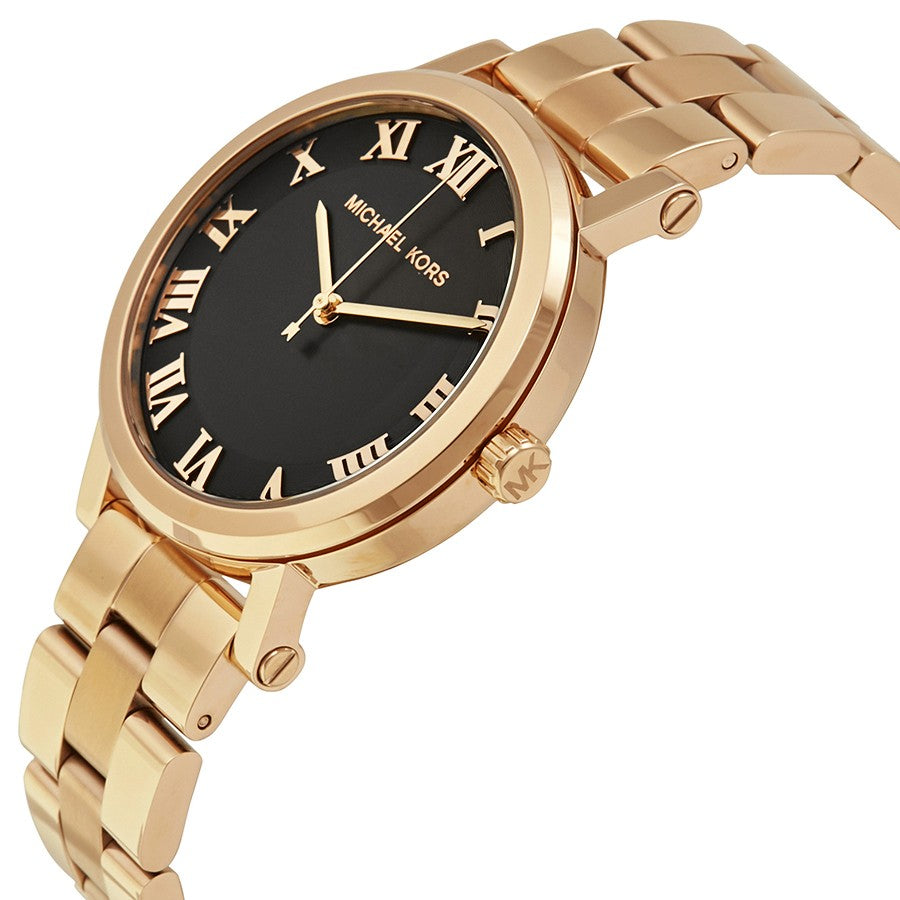 michael kors rose gold watch roman numerals