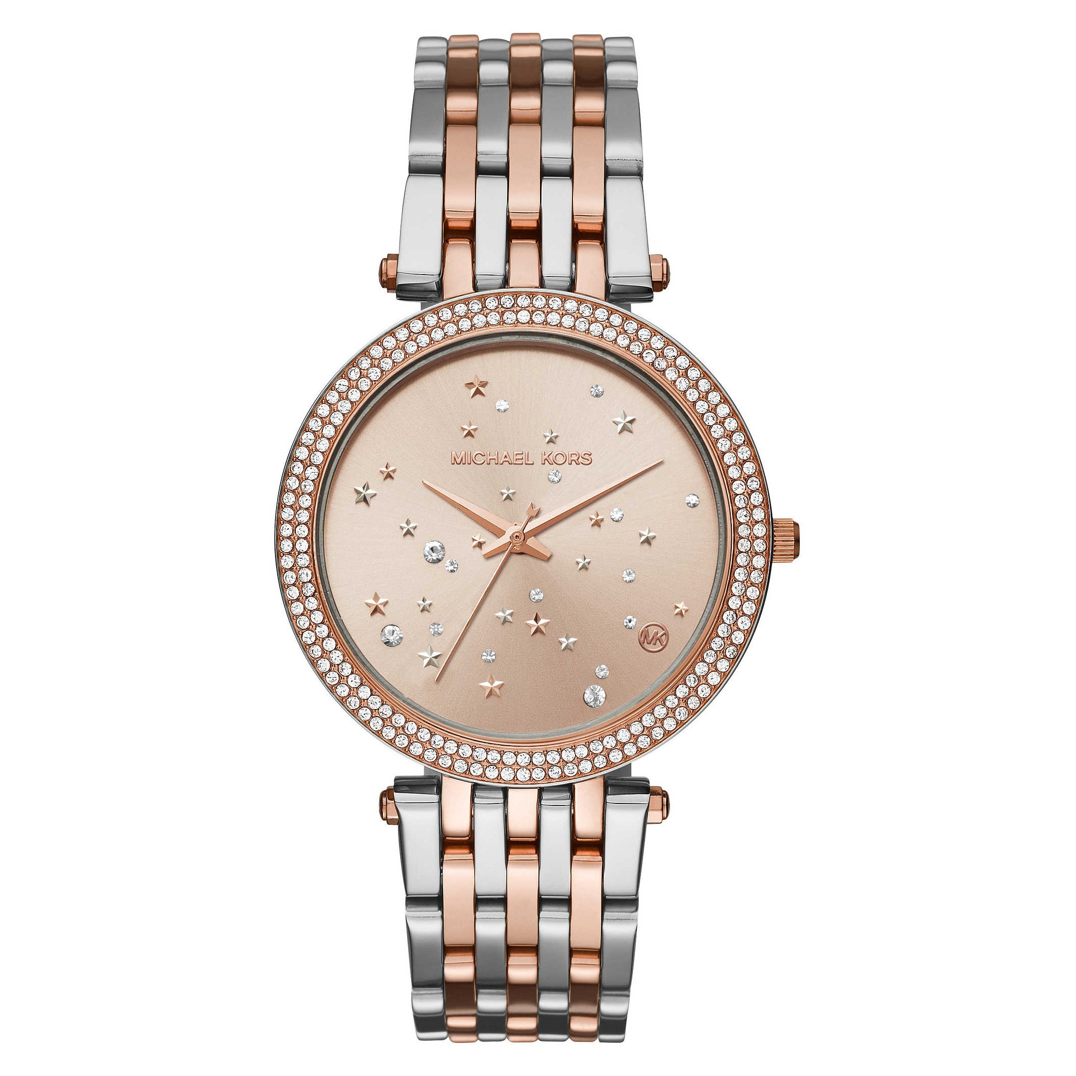 michael kors darci watch silver and rose gold