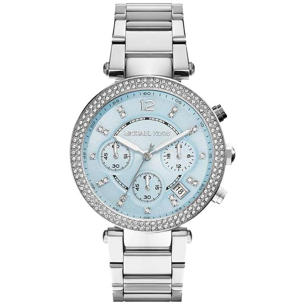 Michael Kors MK6104 Parker Blue Dial Stainless Steel Ladies Watch - 32°  Watches