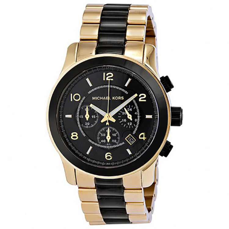 michael kors watches black and gold