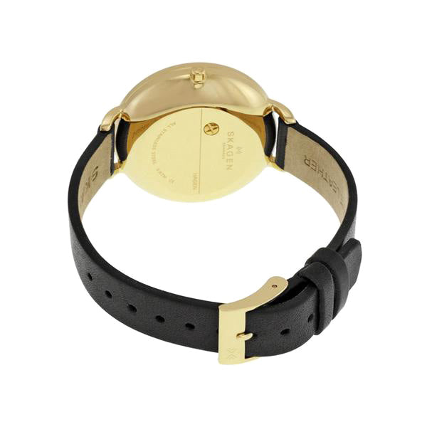 Skagen SKW2354 Hagen Black Dial Black Leather Ladies Watch - 32° Watches