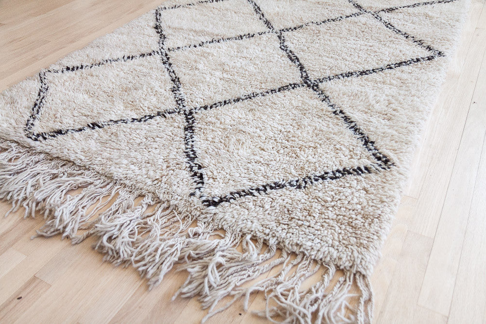 Spiksplinternieuw Beni Ourain rug (4.7 x 7.11 ft) - BAREFOOT BOHEME NV-61