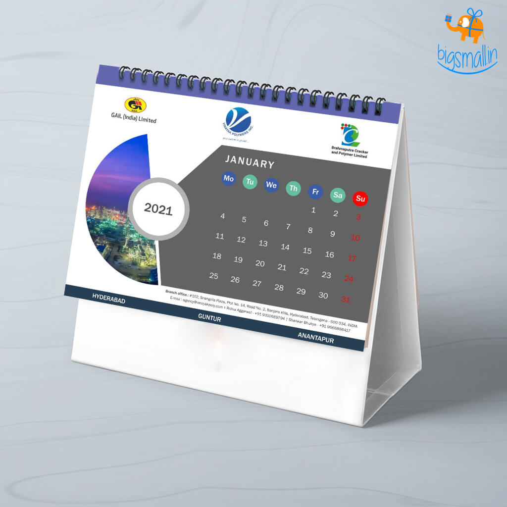 Customized Calendar - GAIL | BCPL | Vinayak Polymers – Bigsmall.in