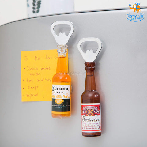 Magnetic Beer Opener & Beer Chiller Sticks For Bottles Set By Setoris