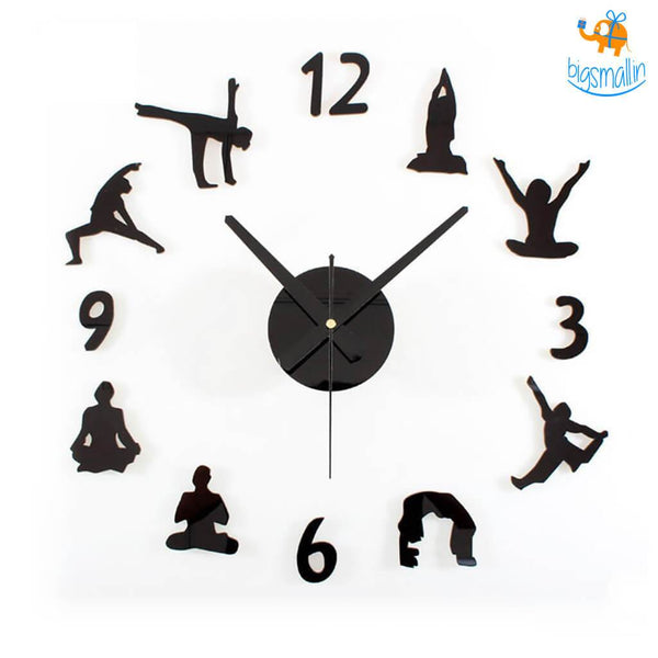 DIY Yoga Clock - bigsmall.in