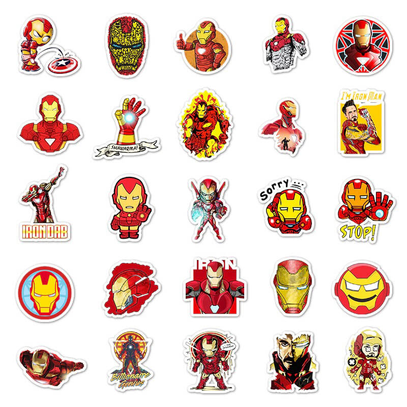 Iron Man Sticker Set– Bigsmall.in