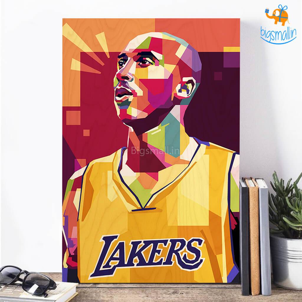 Kobe Bryant Printed Wooden Frame ( 17.6 x 11.6 inches) - bigsmall.in