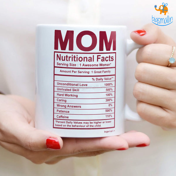 Mom Nutritional Facts Mug