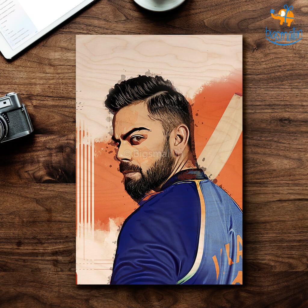 Virat Kohli Printed Wooden Frame 9743