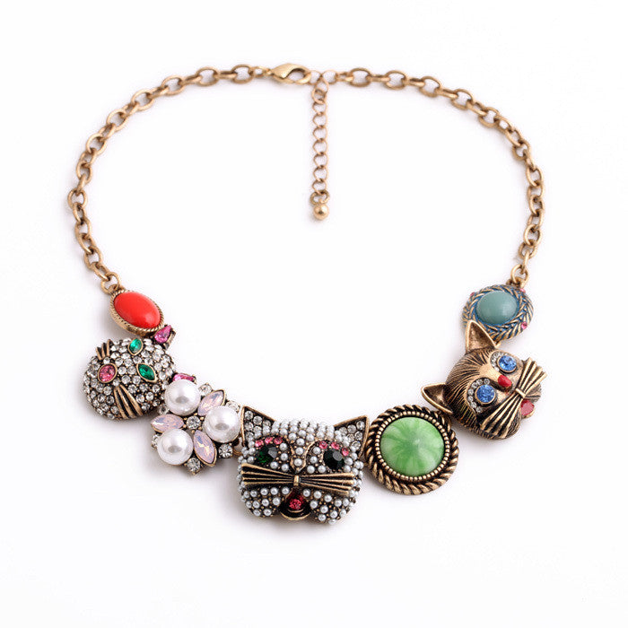 Bronze Pearl Cat Bracelet – Femmi Accessories