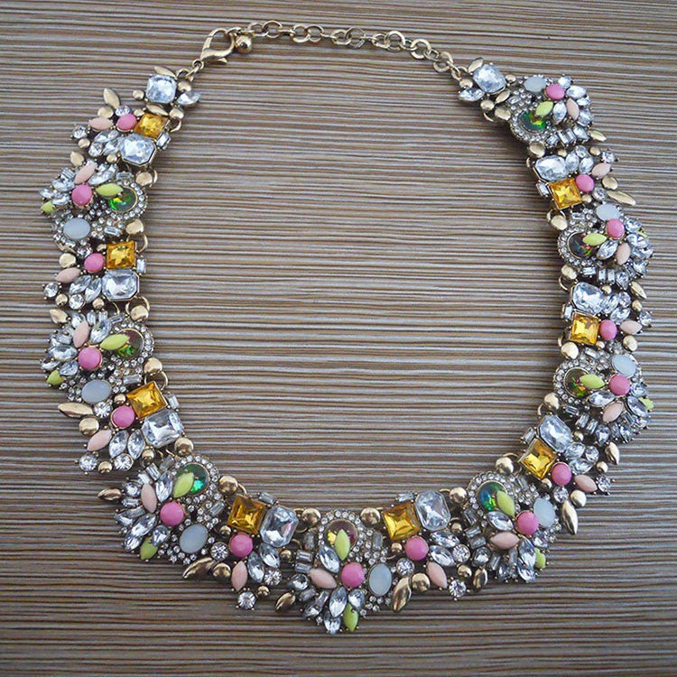 Goddess CZ Flower Statement Necklace – Femmi Accessories