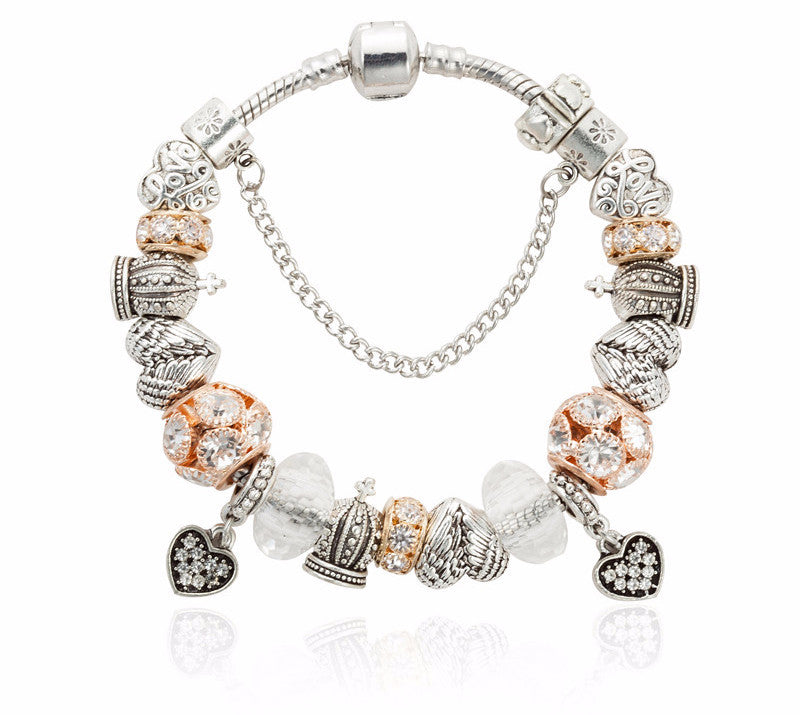 crystal charm bracelet