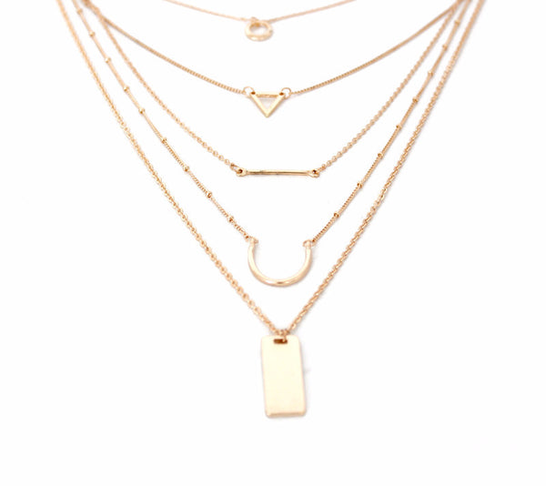 Geo Layer Necklace – Femmi Accessories