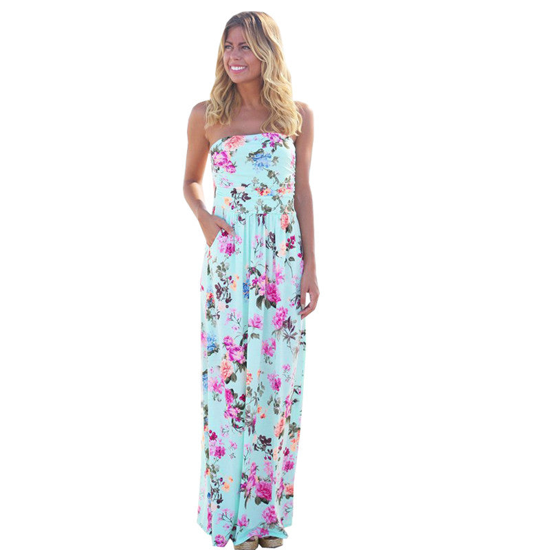 Anastasia Flower Print Dress – Femmi Accessories