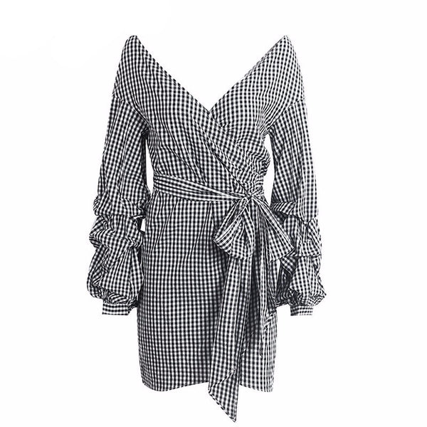 Pin Stripe Wrap Dress – Femmi Accessories