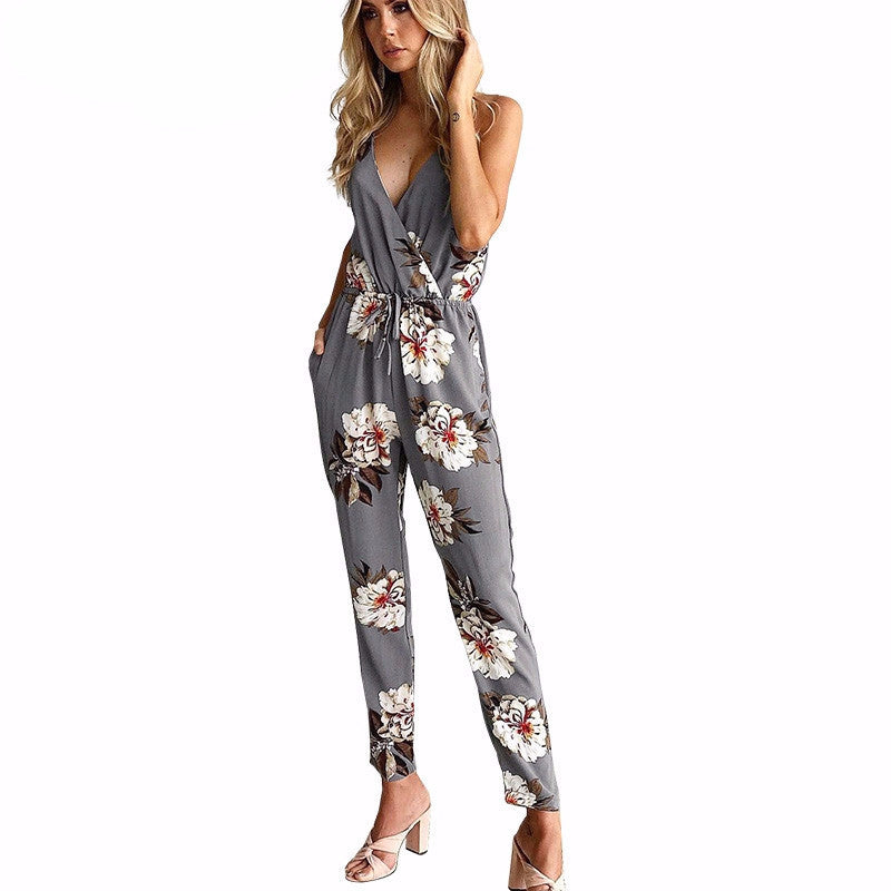 Flower Print Jumpsuit – Femmi Accessories