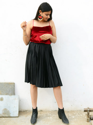 Pleated midi dress