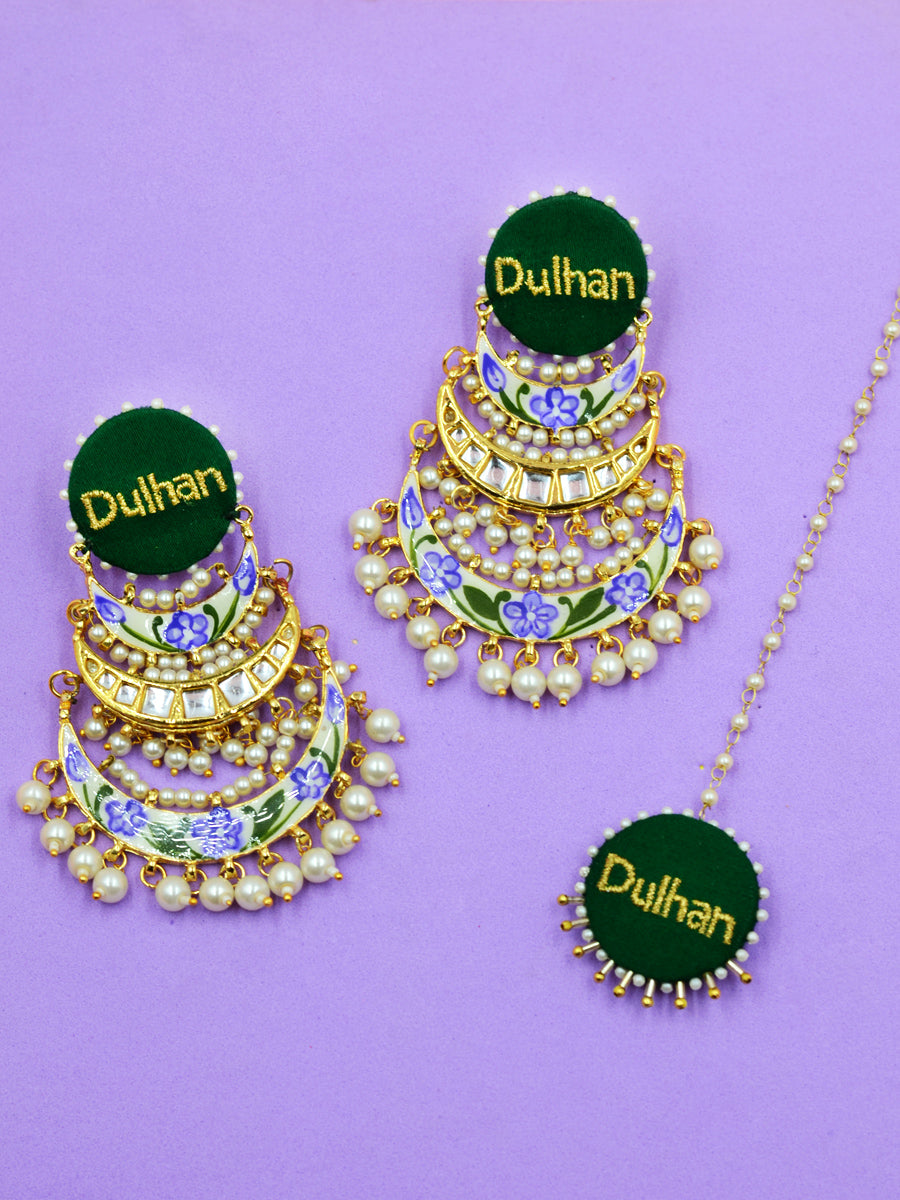 Dulhan Embroidered Kundan Set – Krafted 