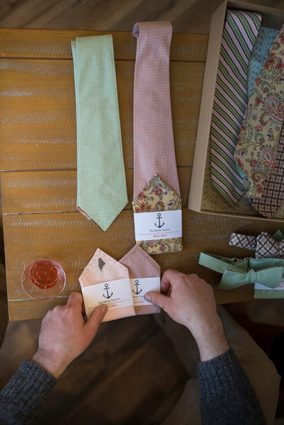 custom made ties and pocket squares from The Maine Square