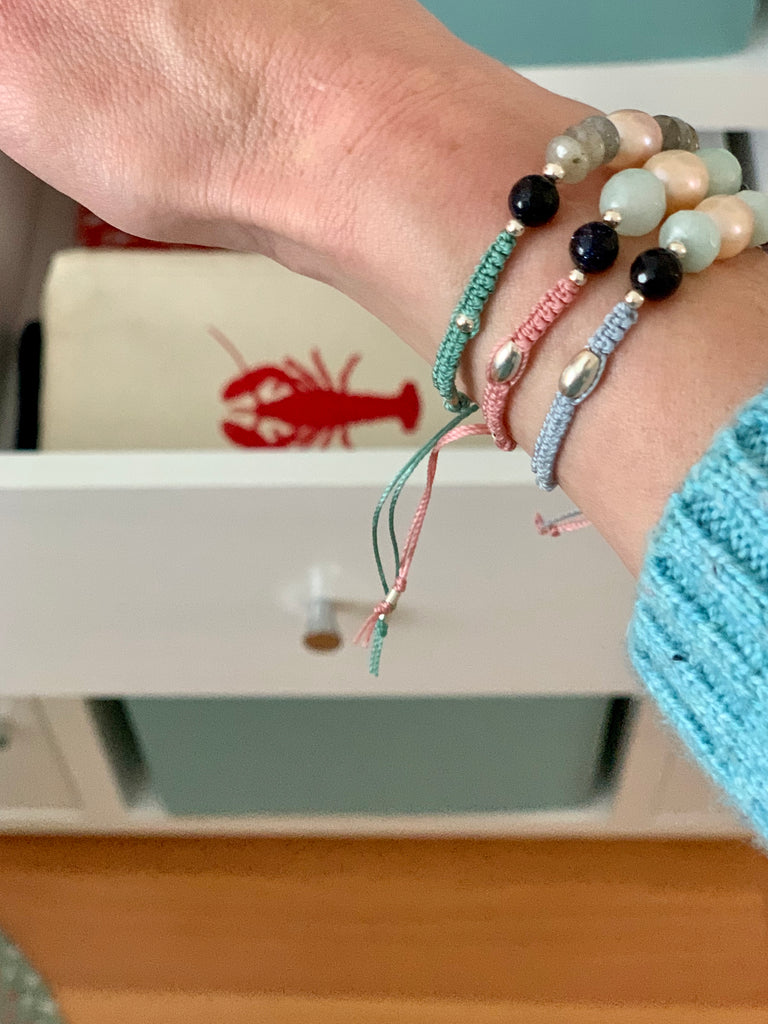semi precious stone friendship bracelets