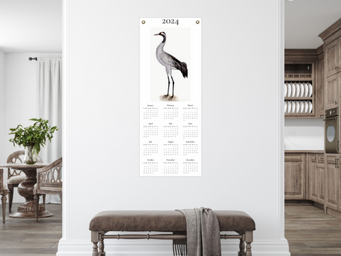 Olof Rudbeck Crane on 2024 Canvas Calendar