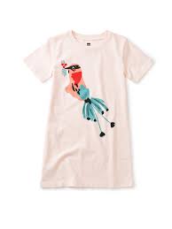 bird T-shirt dress for toddlers