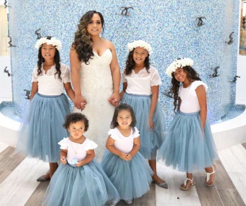 tulle flower girl skirt