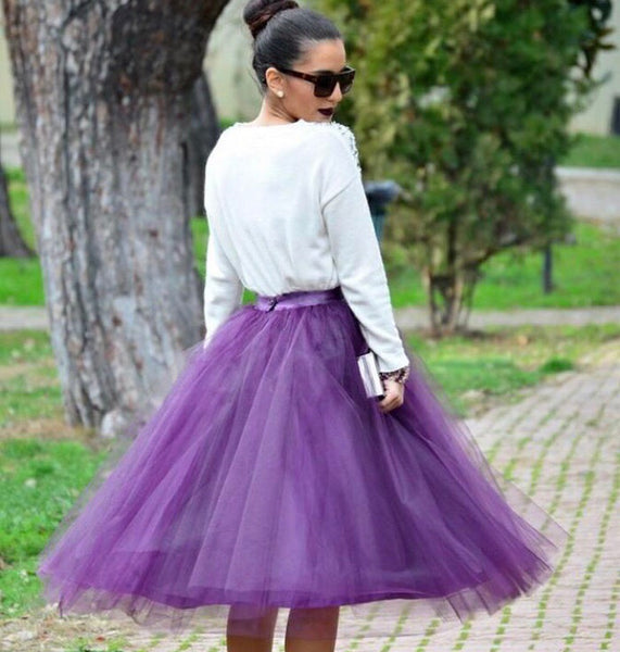 Plum Purple Tulle Skirt – maidenlaneboutique
