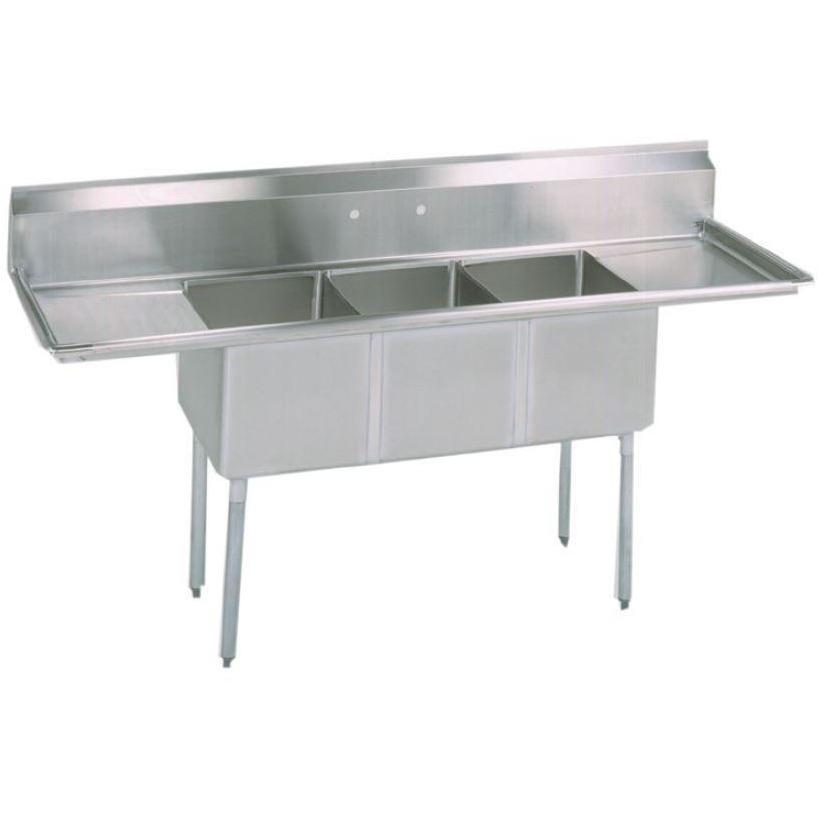 Stortec Brand New 3 Compartment Sink Wit Drain Board S1832 672016