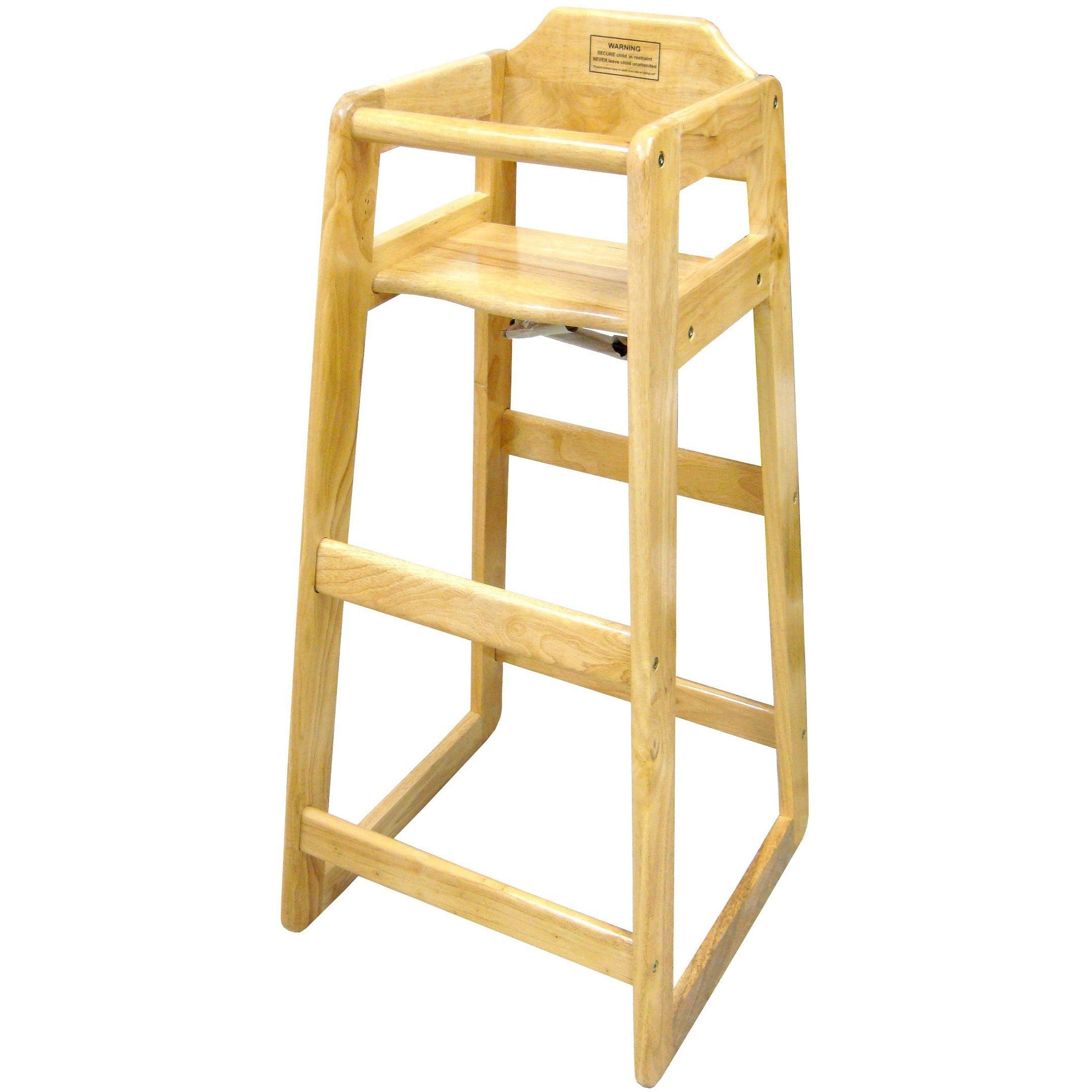 Winco - CHH-601 - Natural Wood Pub High Chair, Counter Height, KD