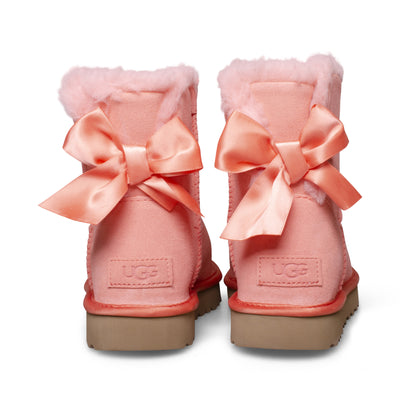 UGG Bailey Bow Gingham Seashell Pink Boots - Women's – MyCozyBoots