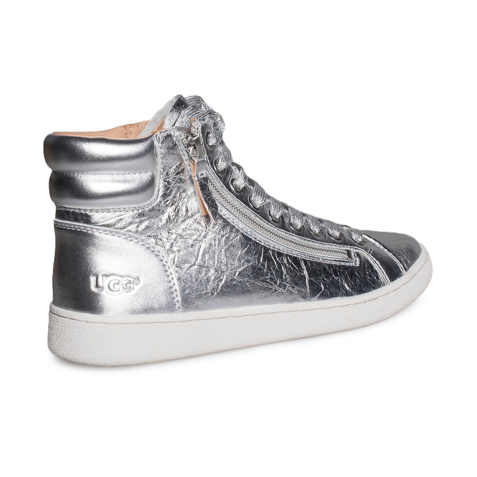UGG Olive Metallic Silver Sneakers 