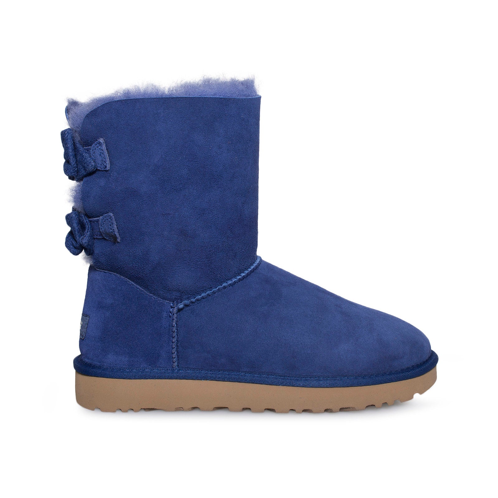 UGG Short Brigette Bow Sky Blue Boots - Women's – MyCozyBoots