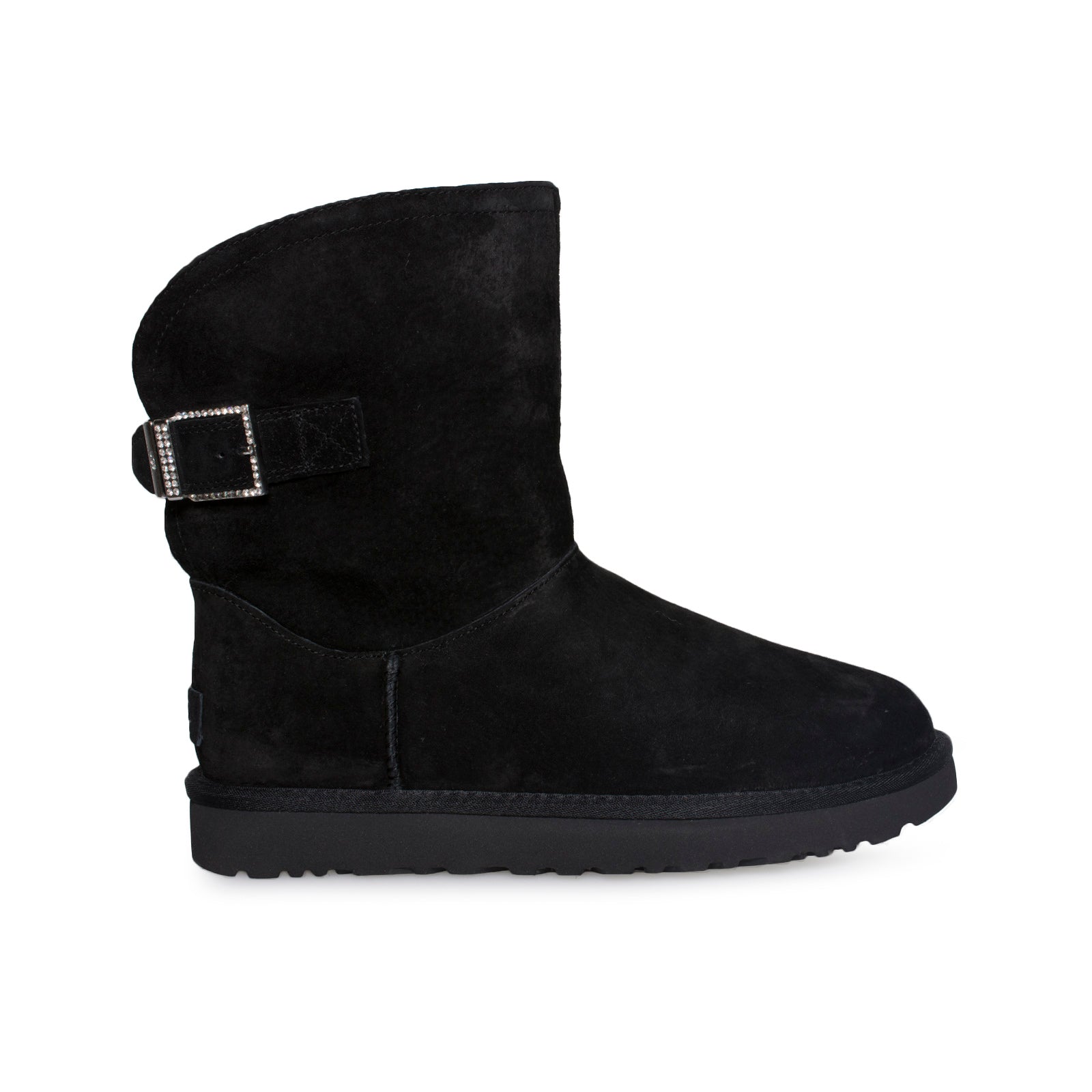 black ugg boots with buckle