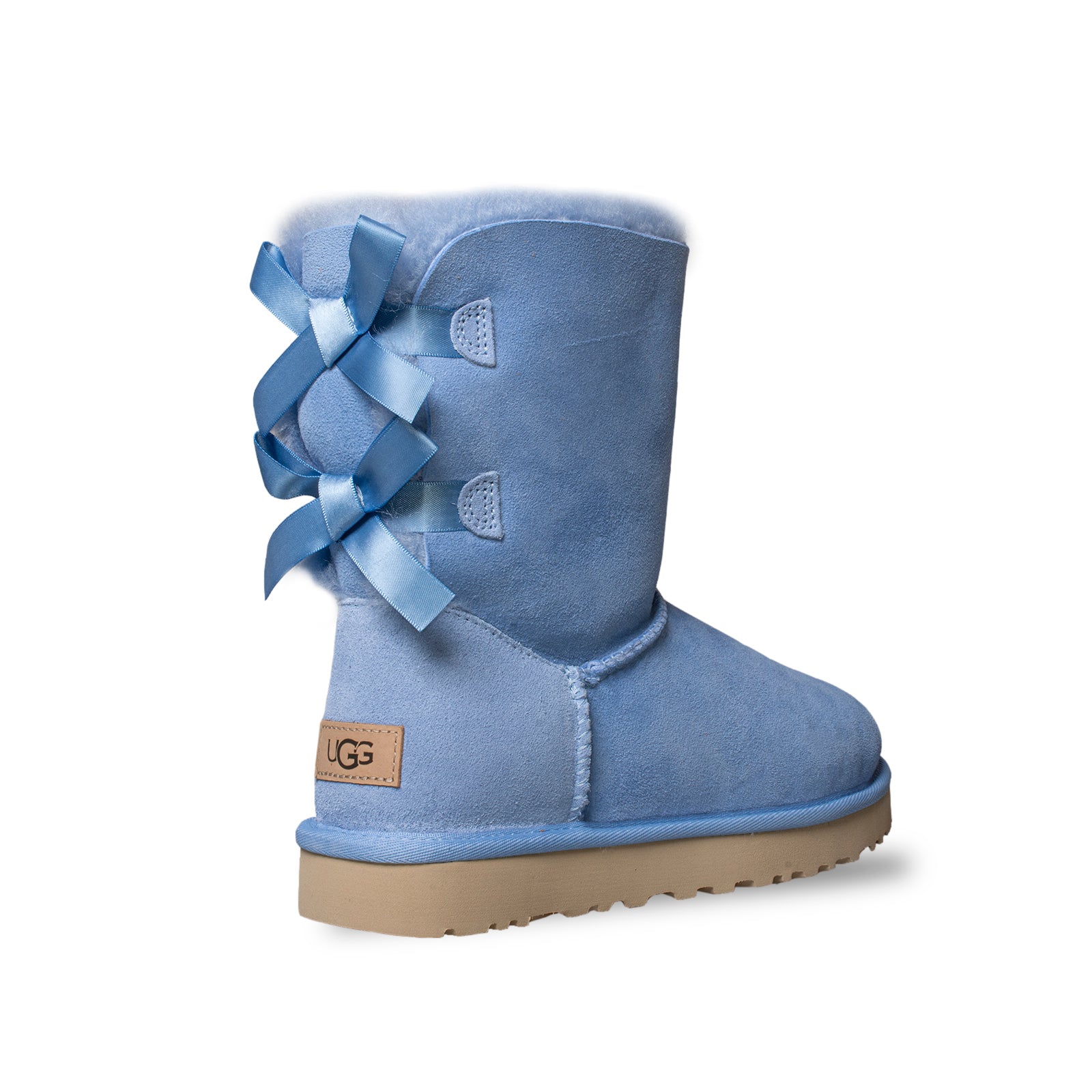 ugg boots blue with bows