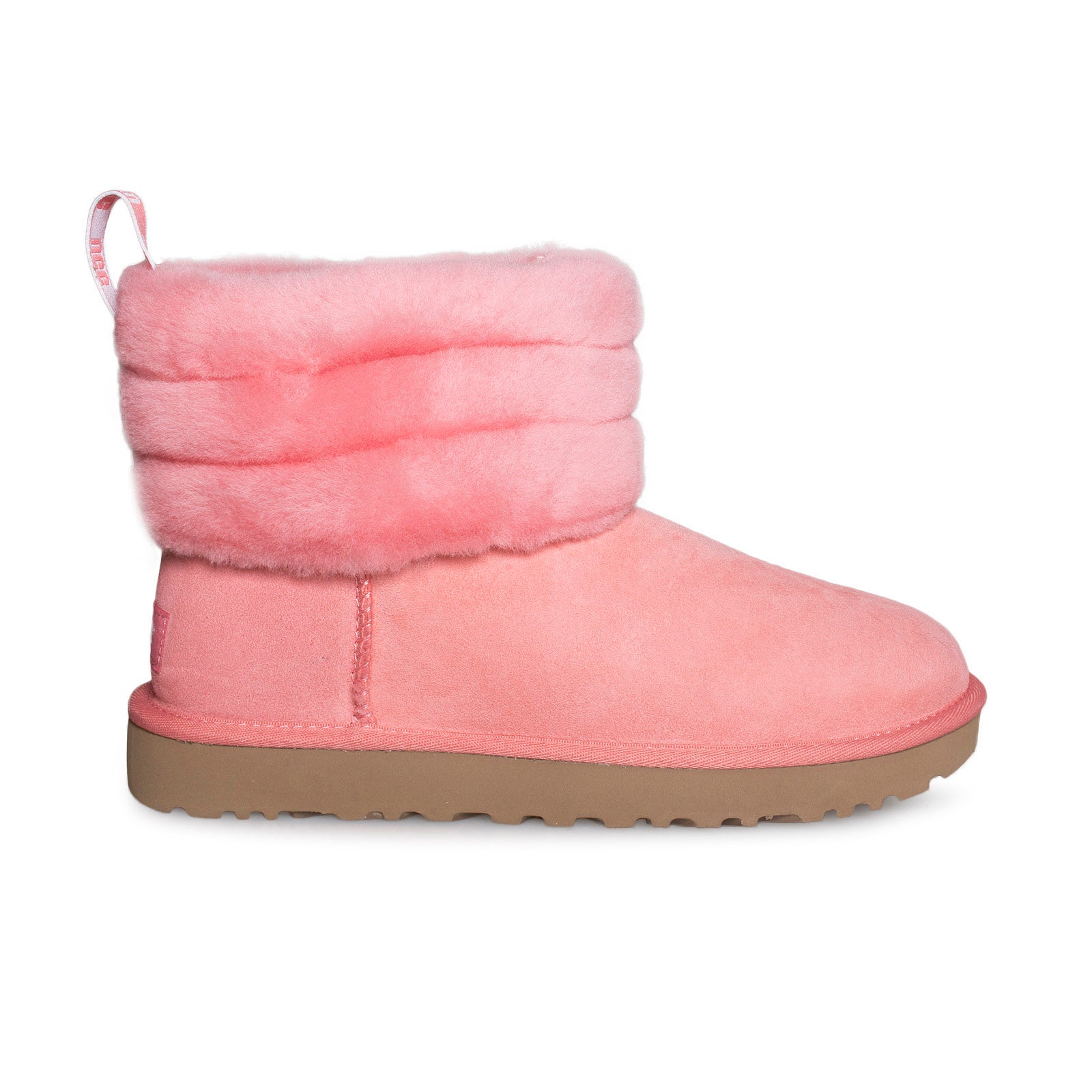 pink fluff quilted uggs