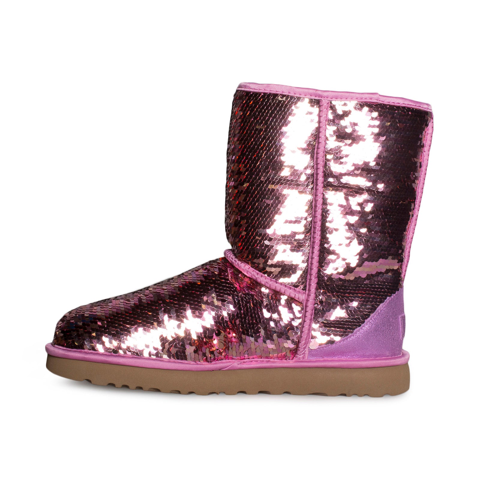 UGG Classic Short Sequin Pink Boots - Women's – MyCozyBoots