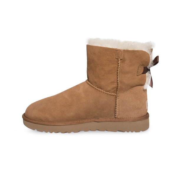 UGG Mini Bailey Bow II Chestnut Boots - MyCozyBoots