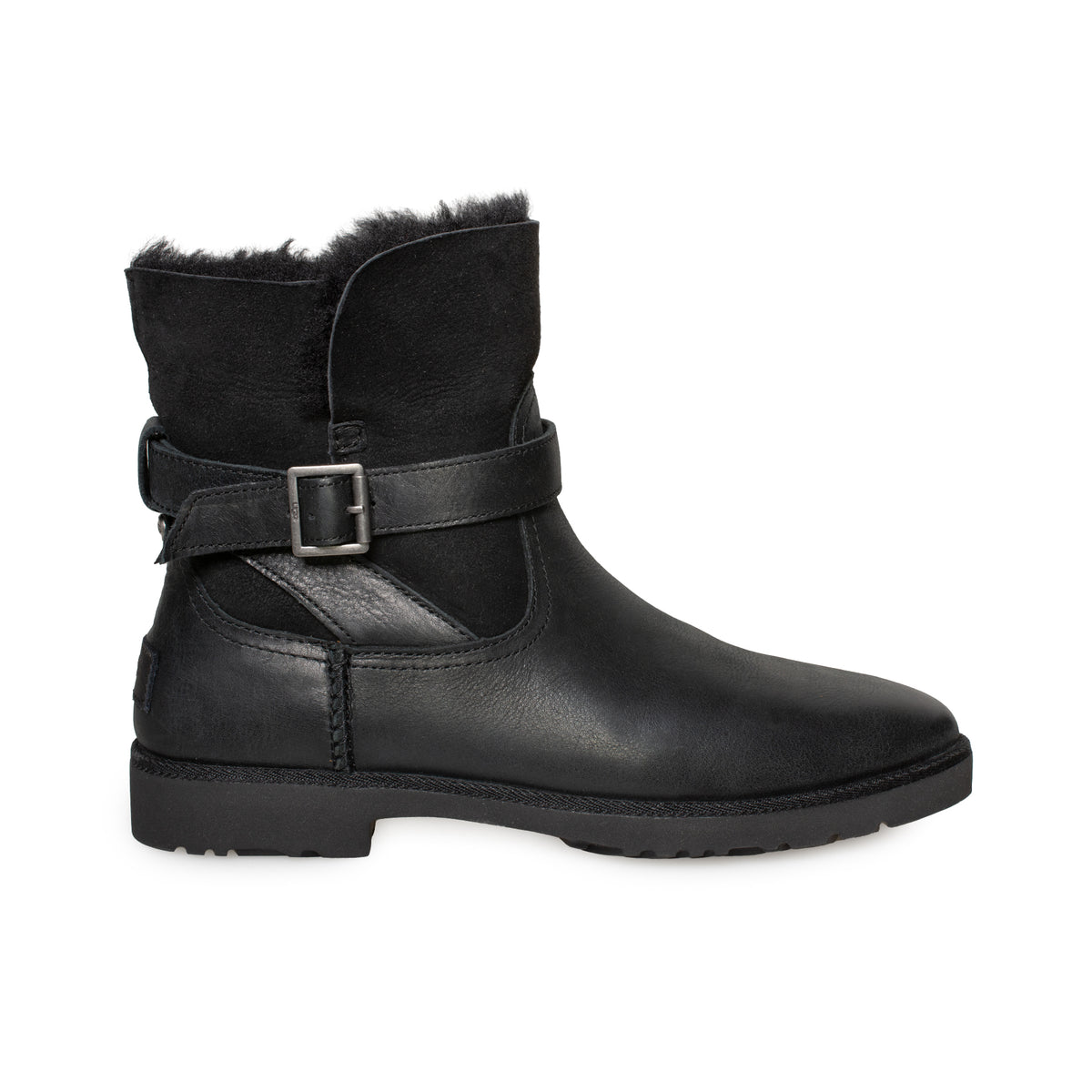 UGG Romely Buckle Black Boots - Women's – MyCozyBoots