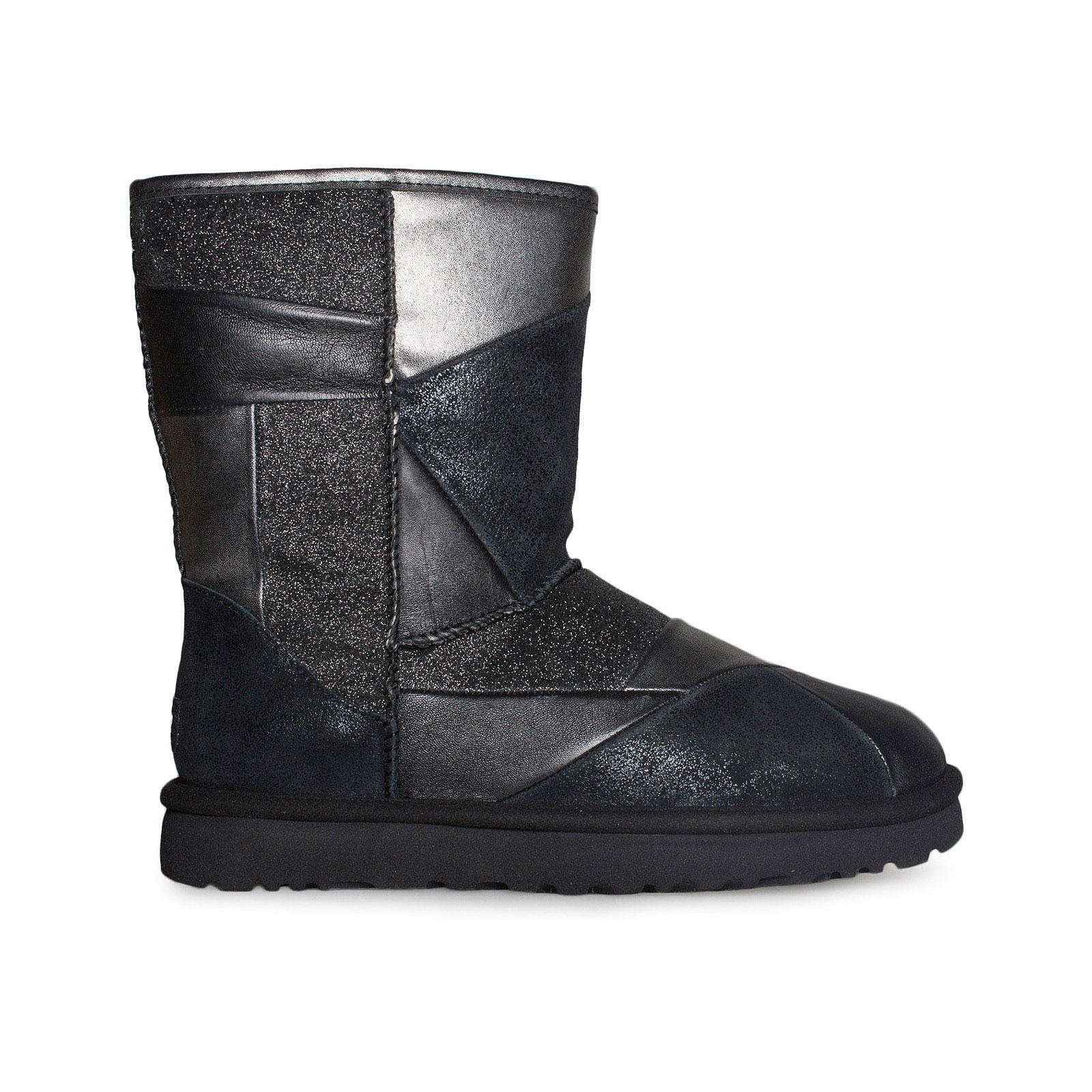 ugg glitter patchwork black