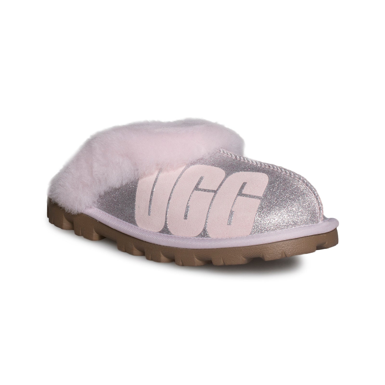 coquette ugg sparkle slipper pink