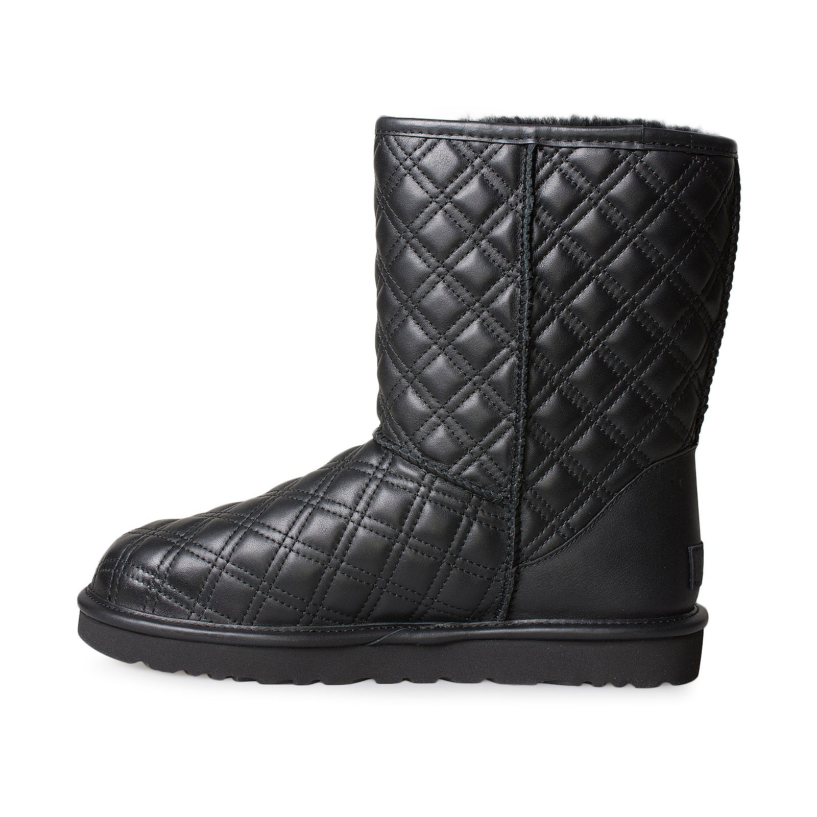 UGG Classic Short II Quilted Black Boots - Women's – MyCozyBoots